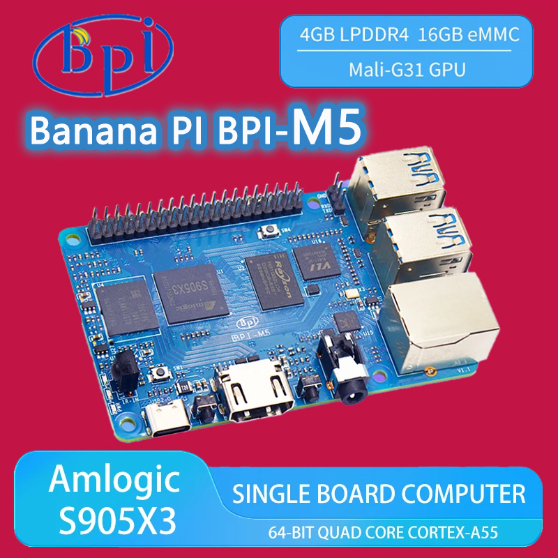 Banana Pi Bpi-M5 - Banana PI BPI-M5 Amlogic S905X3 رباعي