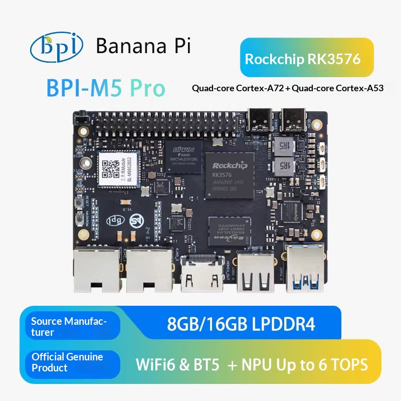 Banana Pi Bpi-M5 - جهاز Banana Pi BPI-M5 Pro Rockchip