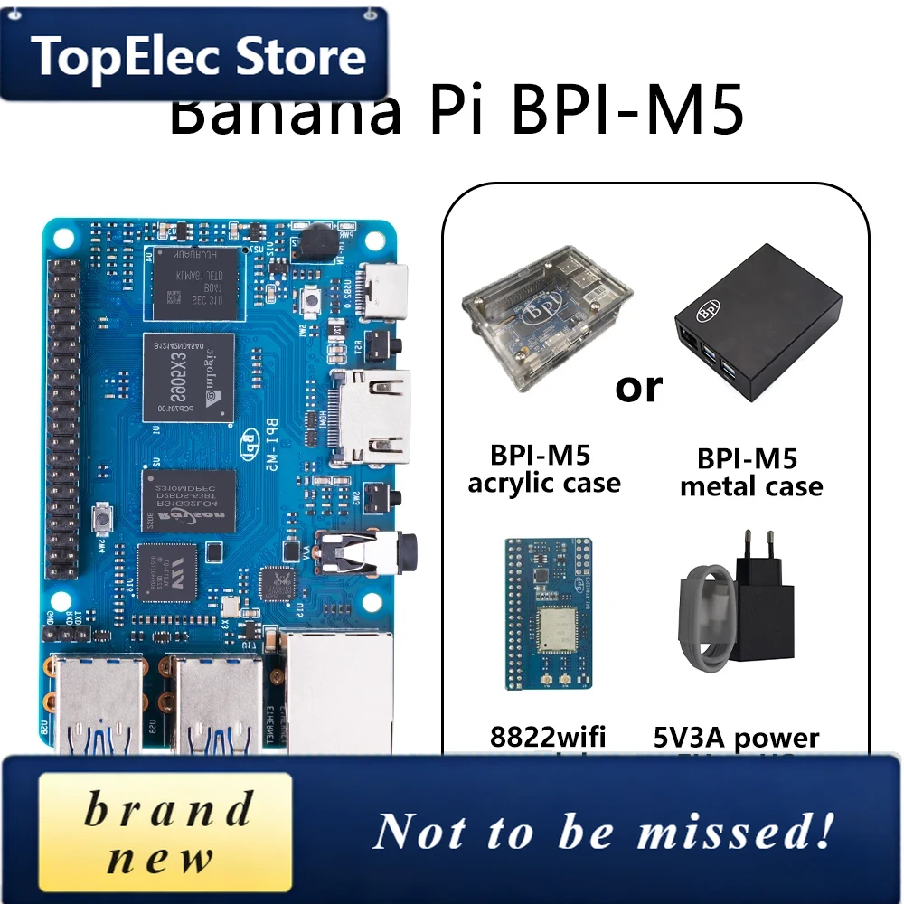 طقم TopElec Banana PI BPI-M5 م - مراجعة Banana Pi Bpi-M5 وسعره